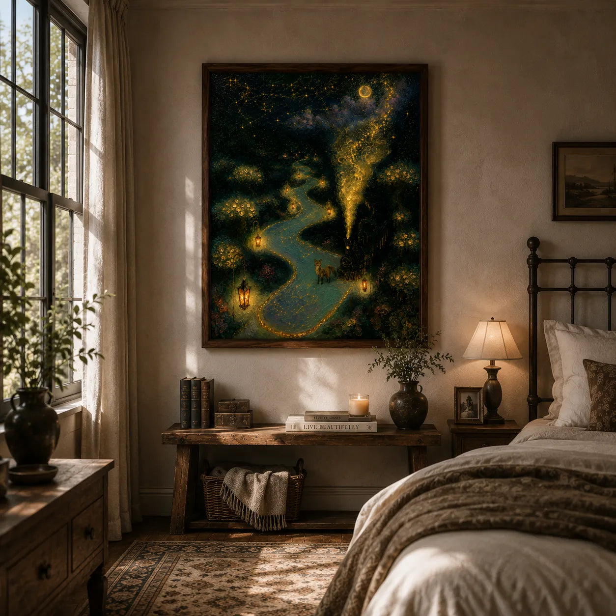 Enchanted Moonlit Forest