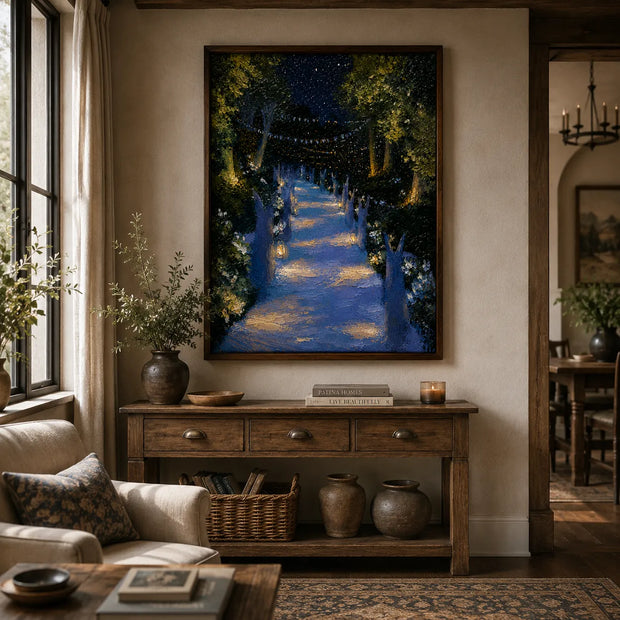 Moonlit Garden Path