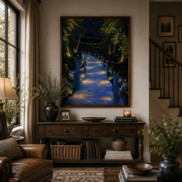 Moonlit Garden Path