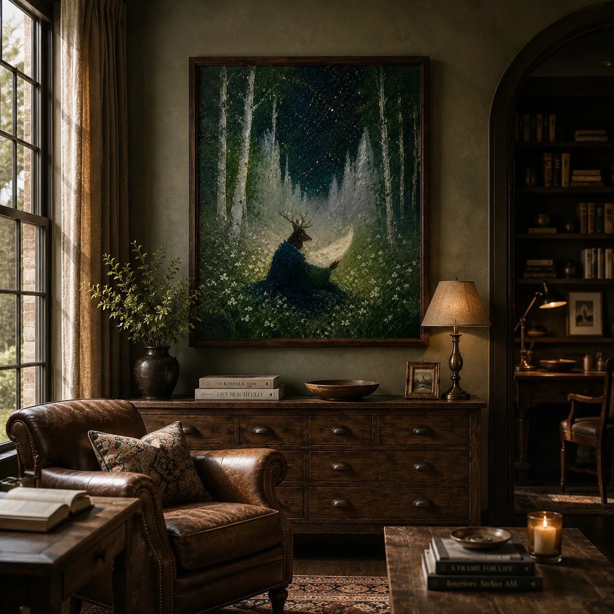 Moonlit Stag Reader