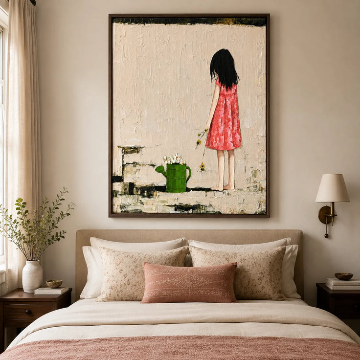 Little Girl with Flowers