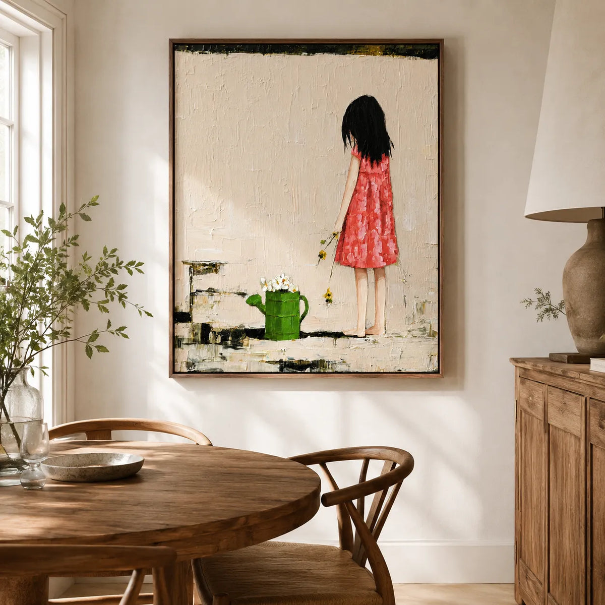 Little Girl with Flowers