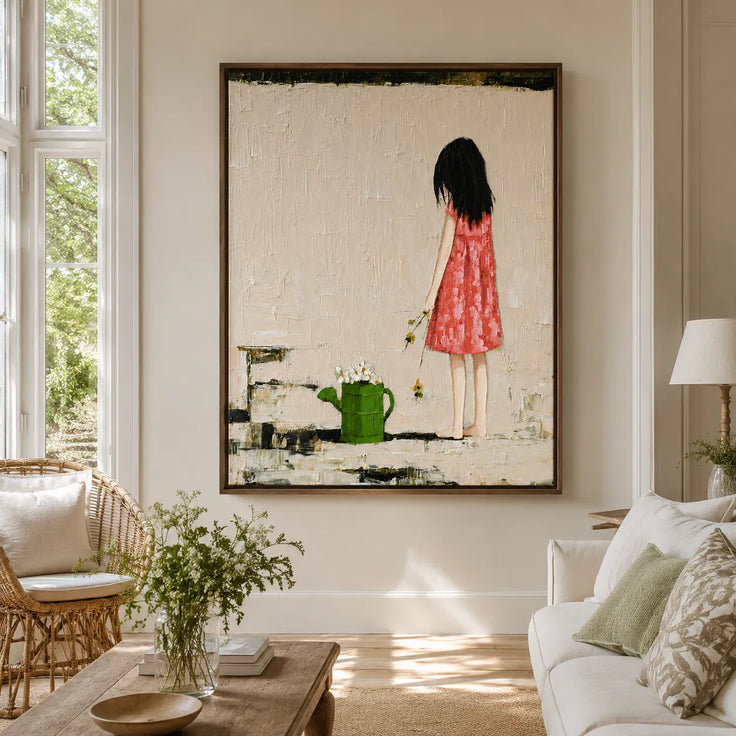 Little Girl with Flowers