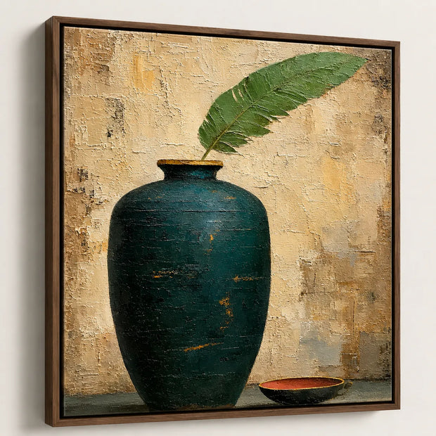 Tranquil Vase & Leaf
