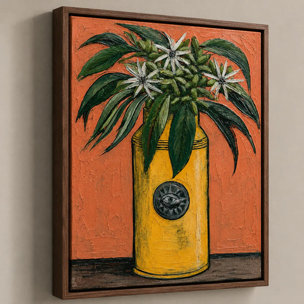 Golden Botanical Vase