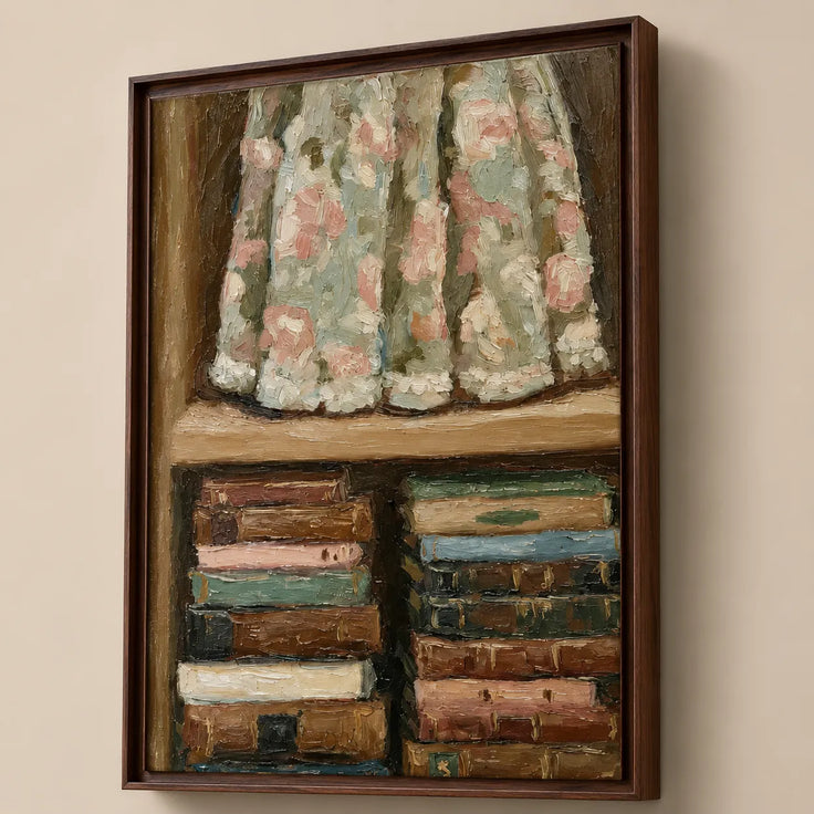 Rose Linen & Bookshelf