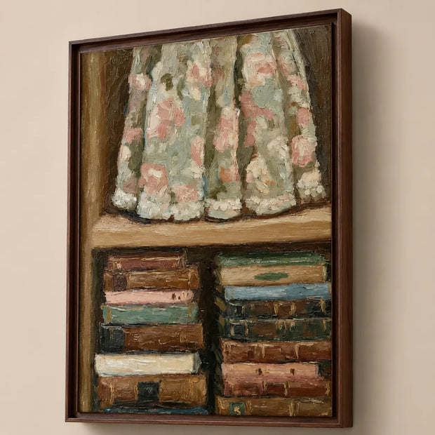 Rose Linen & Bookshelf