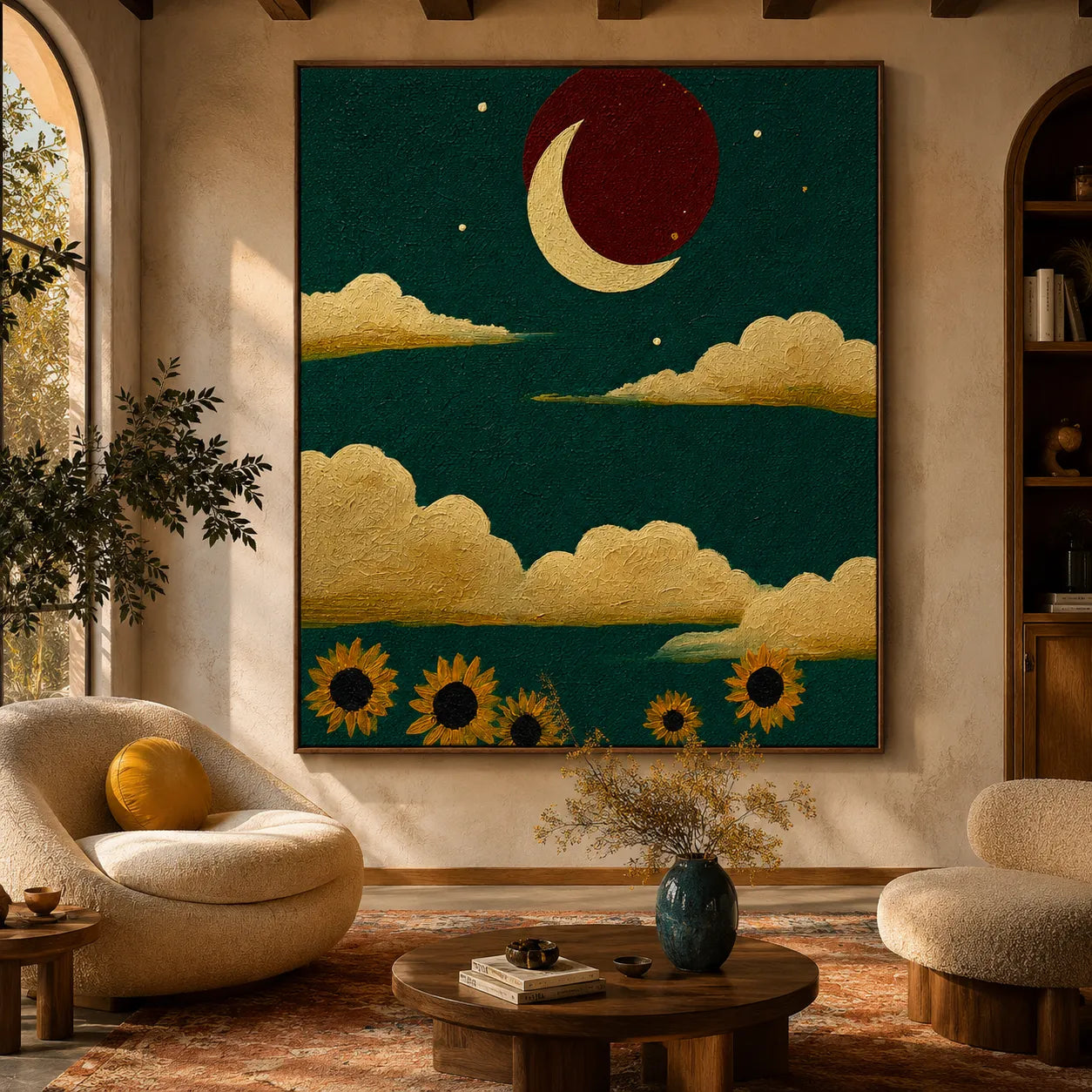 Crimson Moon Sunflower