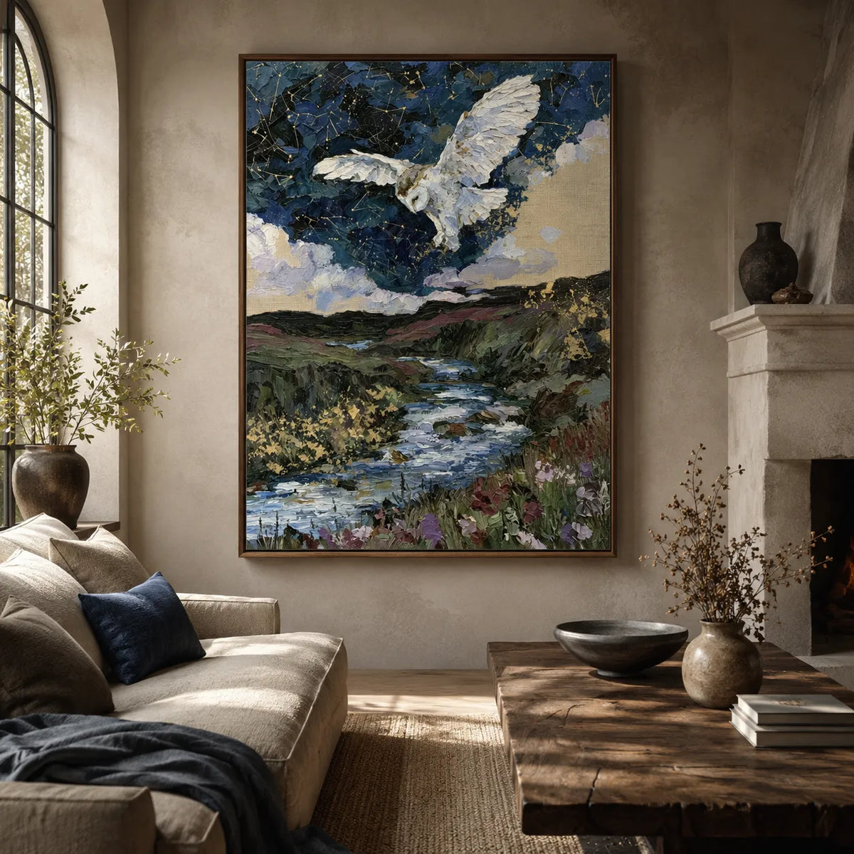 Moonlit Flight Eagle