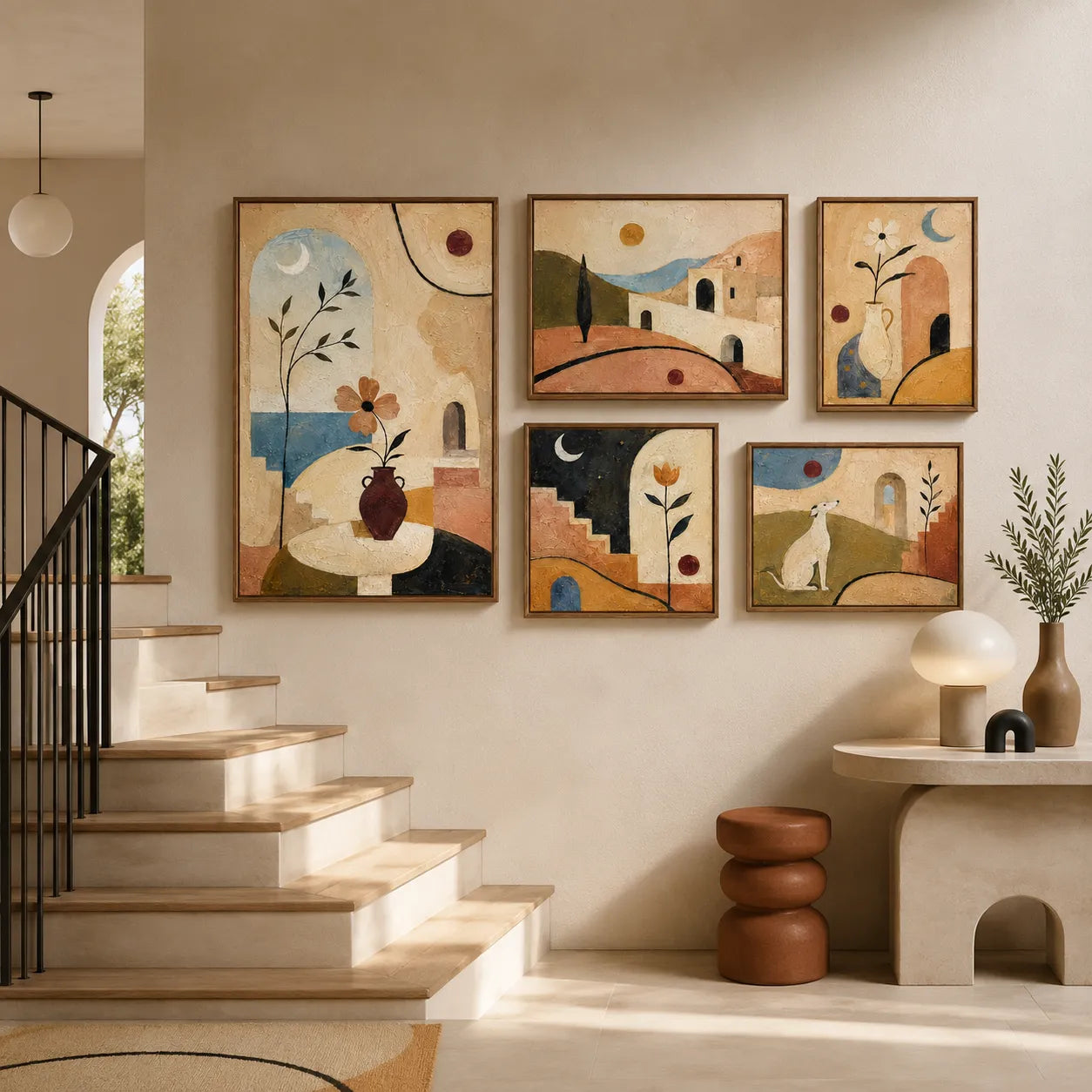 Mediterranean Harmony Gallery Wall (Including 5 Piece)