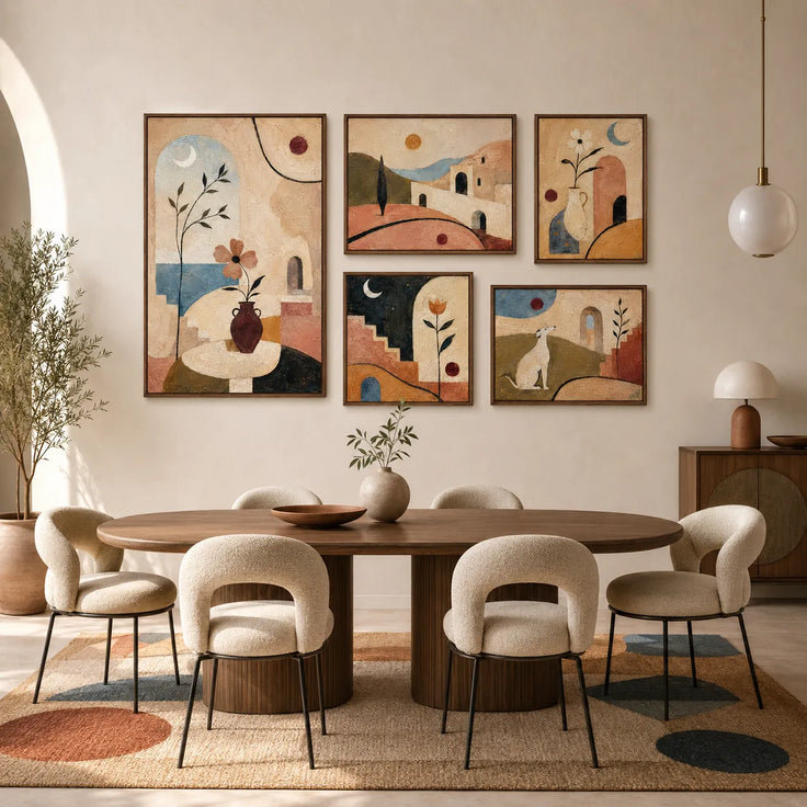 Mediterranean Harmony Gallery Wall (Including 5 Piece)