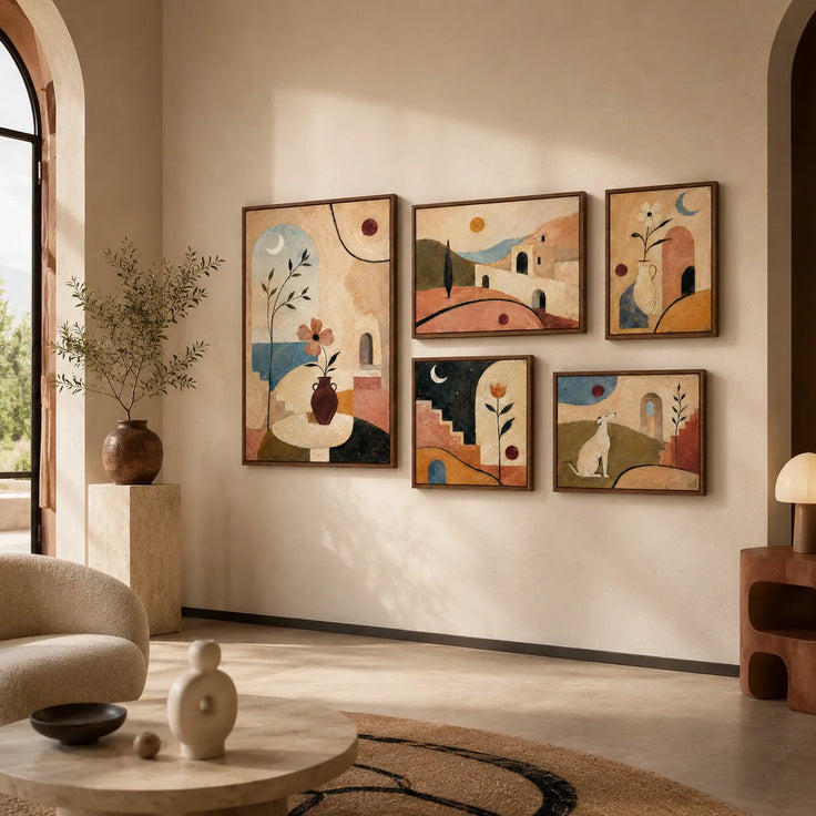 Mediterranean Harmony Gallery Wall (Including 5 Piece)