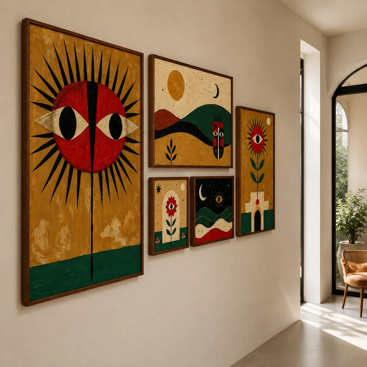 Mystic Folk Gallery Wall Gallery Wall (Including 5 Piece)
