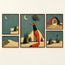 Moonlit Desert Fox Gallery Wall (Including 5 Piece)