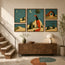 Moonlit Desert Fox Gallery Wall (Including 5 Piece)