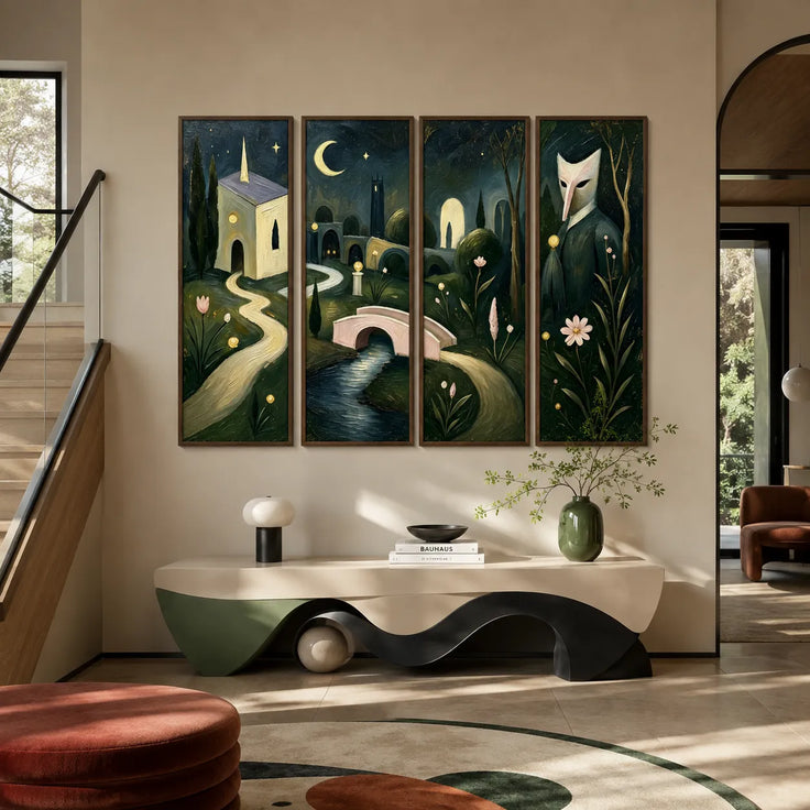 Moonlit Enchanted Garden Gallery Wall (Including 4 Piece)