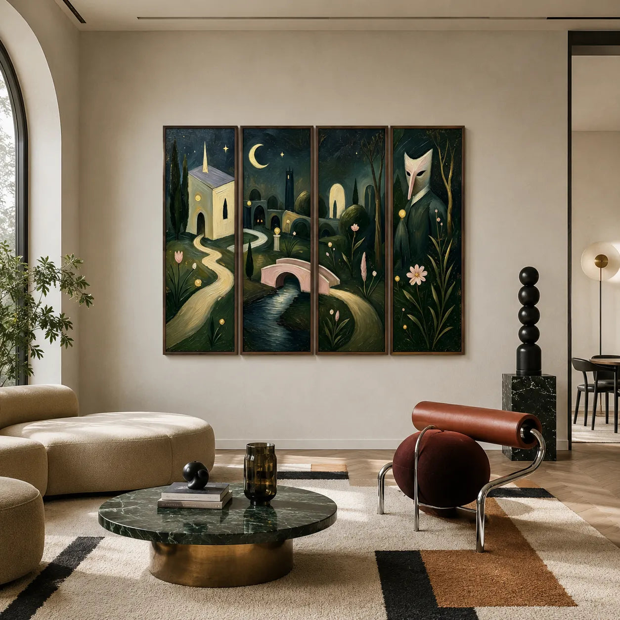 Moonlit Enchanted Garden Gallery Wall (Including 4 Piece)