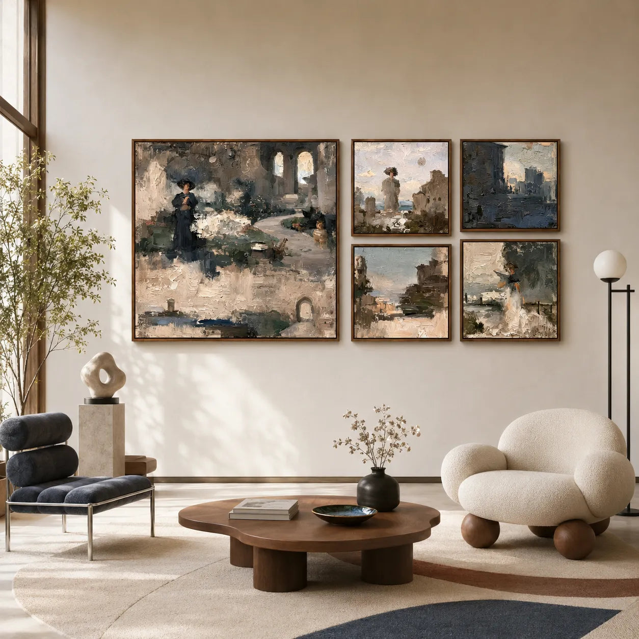 Romantic Ruins Gallery Wall (Including 5 Piece)