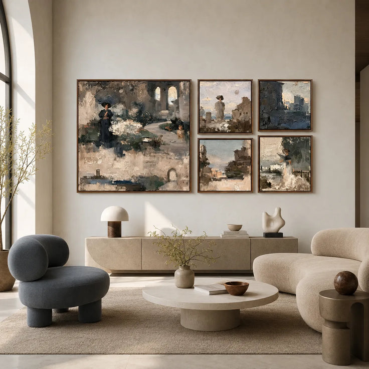 Romantic Ruins Gallery Wall (Including 5 Piece)