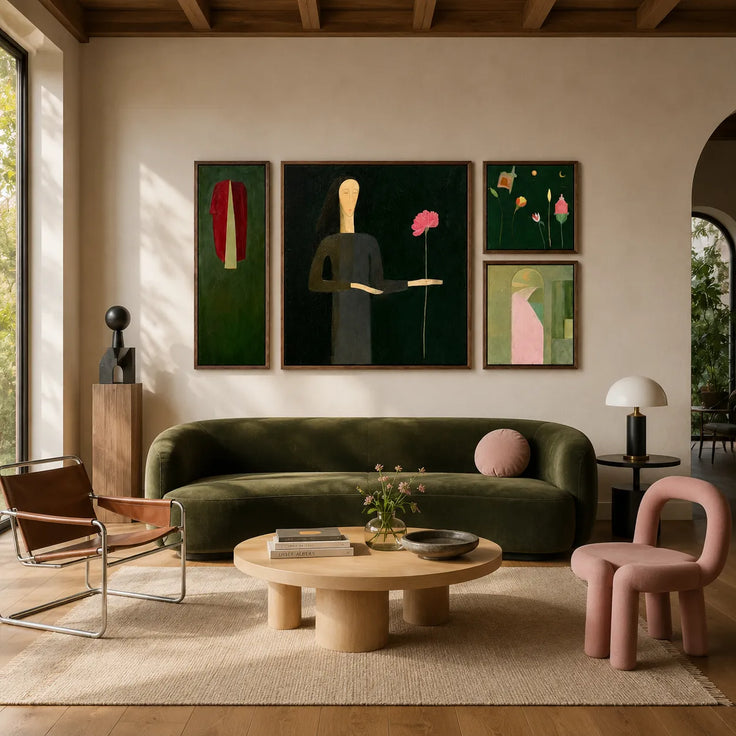 The Keeper of a Single Bloom Gallery Wall (Including 4 Piece)