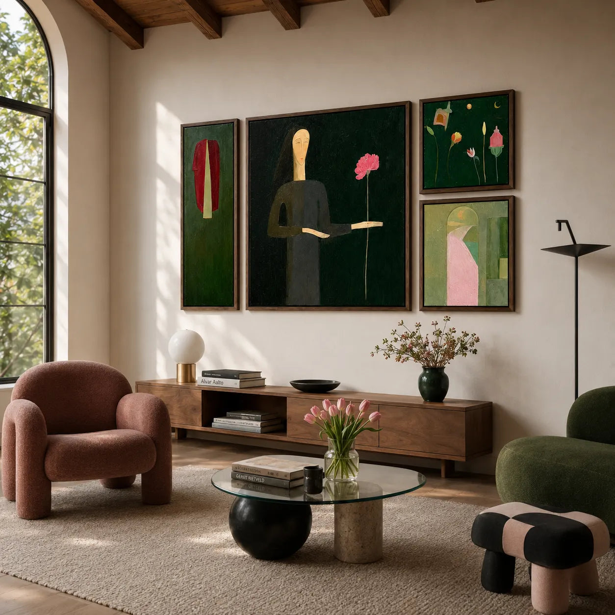 The Keeper of a Single Bloom Gallery Wall (Including 4 Piece)