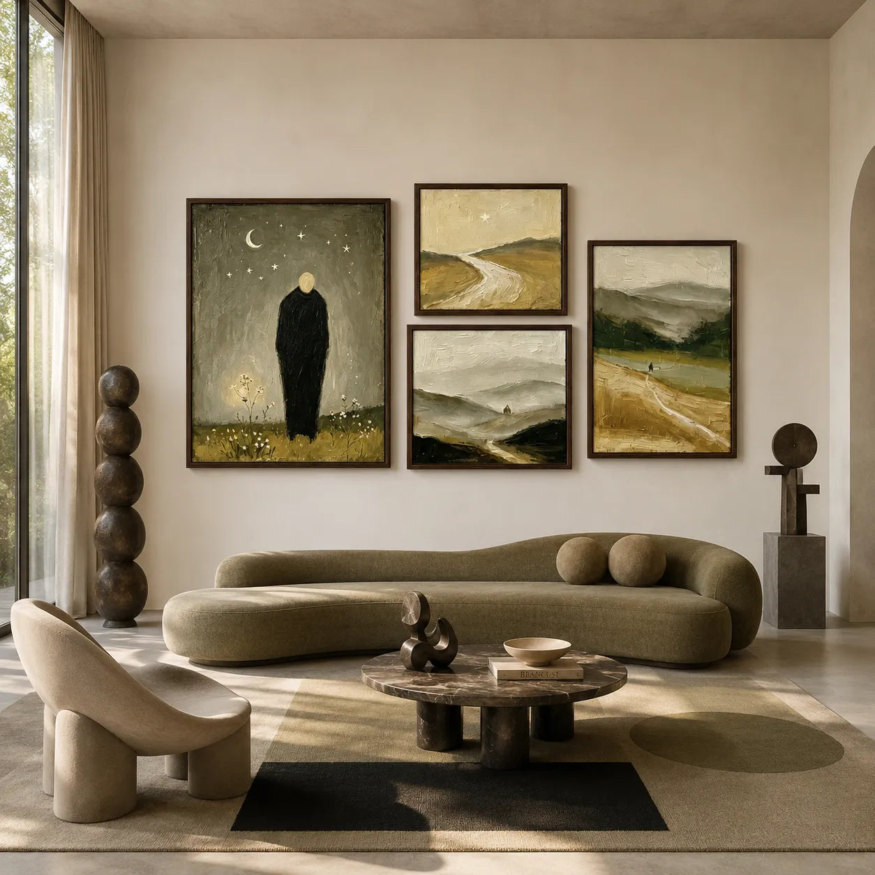 Solitary Paths Under the Stars Gallery Wall (Including 4 Piece)