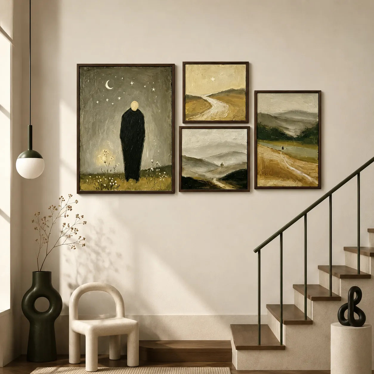 Solitary Paths Under the Stars Gallery Wall (Including 4 Piece)