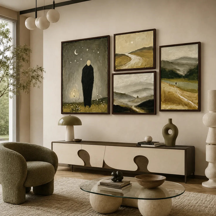 Solitary Paths Under the Stars Gallery Wall (Including 4 Piece)