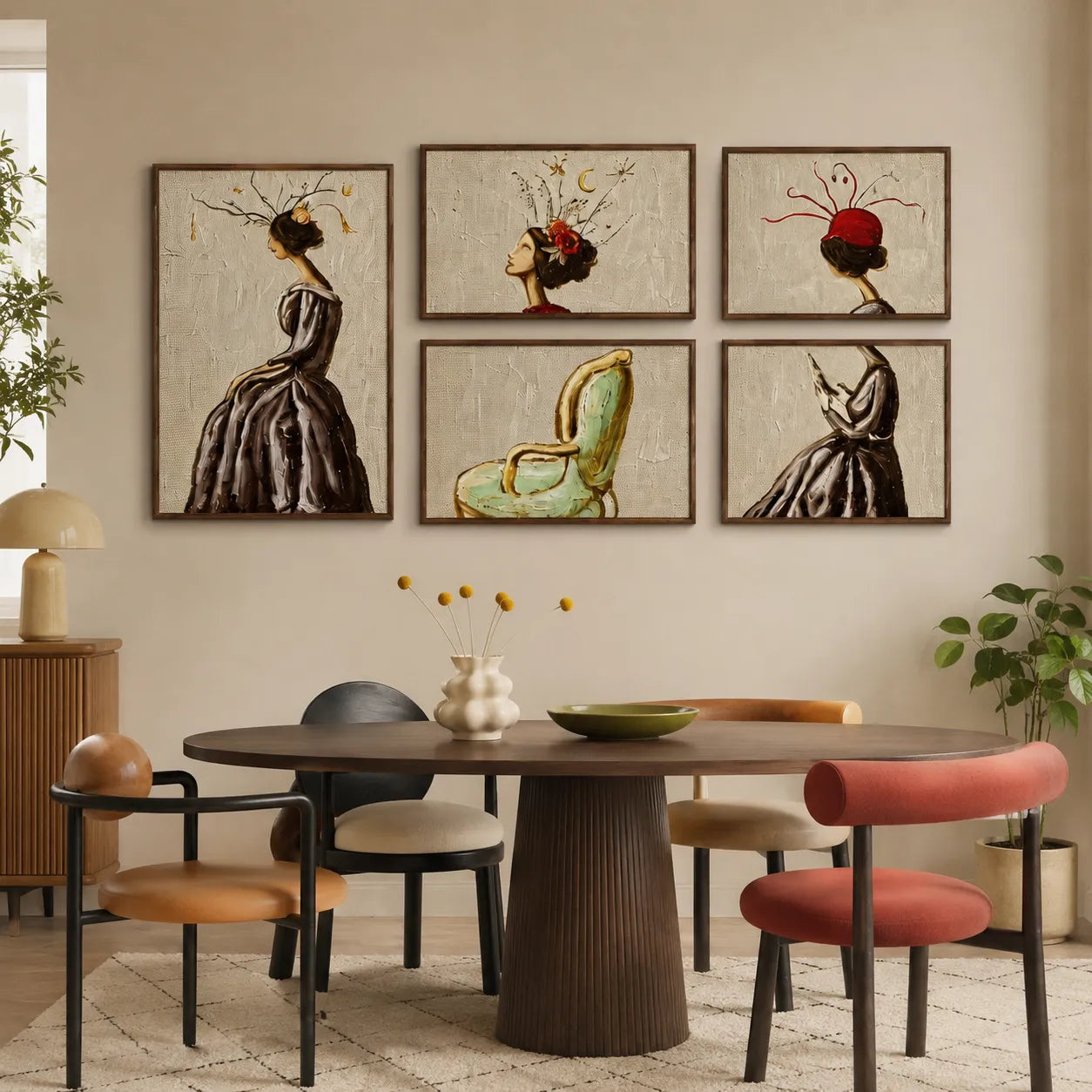 Whimsical Muse Gallery Wall (Including 5 Piece)