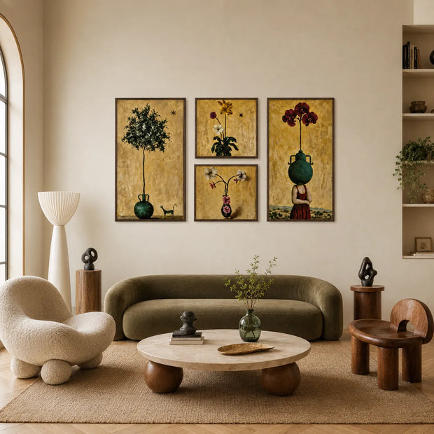 Surreal Botanical Reverie Gallery Wall (Including 4 Piece)