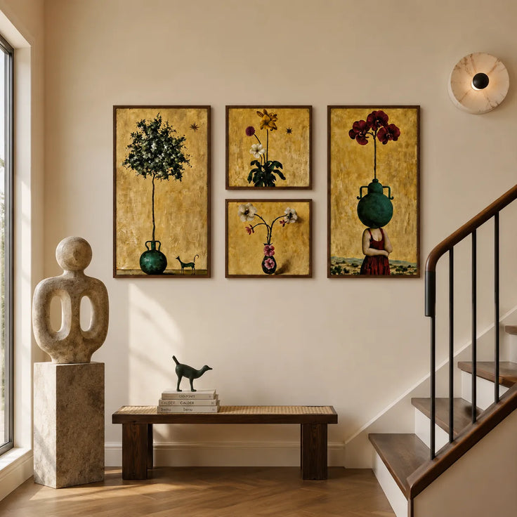 Surreal Botanical Reverie Gallery Wall (Including 4 Piece)