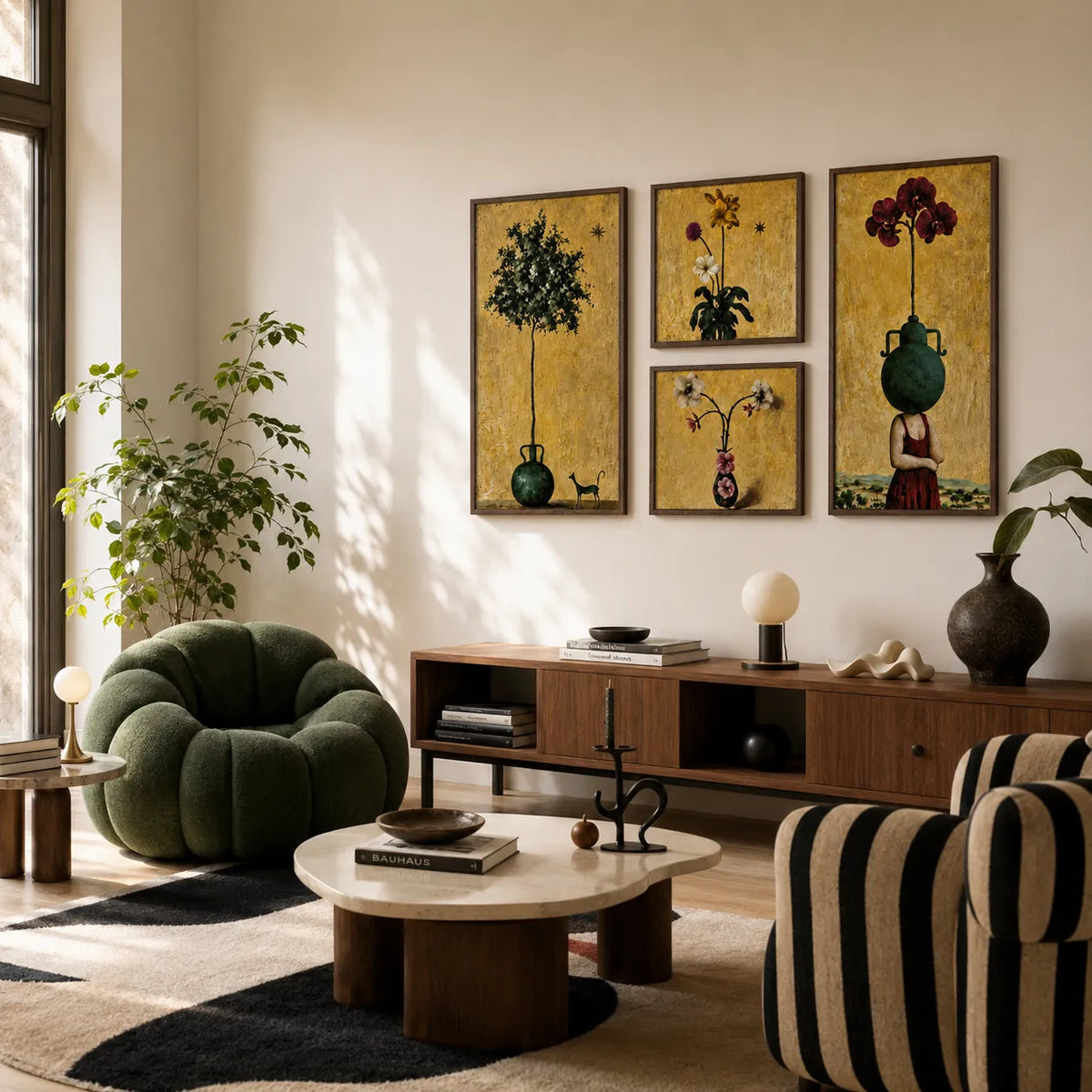 Surreal Botanical Reverie Gallery Wall (Including 4 Piece)