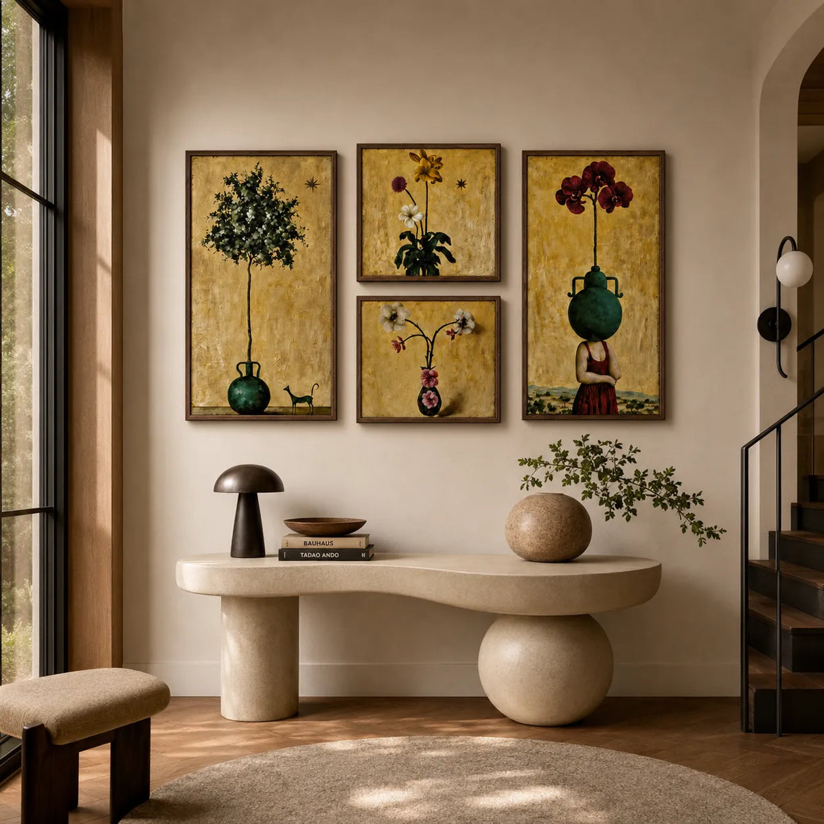 Surreal Botanical Reverie Gallery Wall (Including 4 Piece)