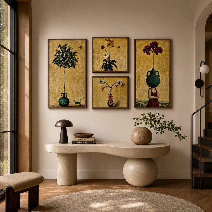 Surreal Botanical Reverie Gallery Wall (Including 4 Piece)