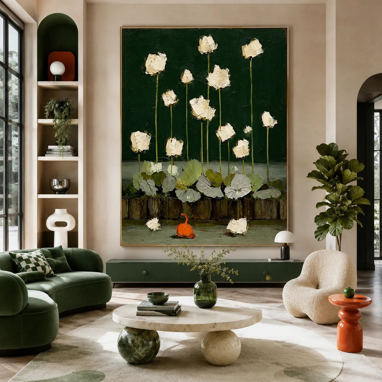 Moonlit Lotus Garden