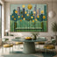 Golden Blooms Cityscape