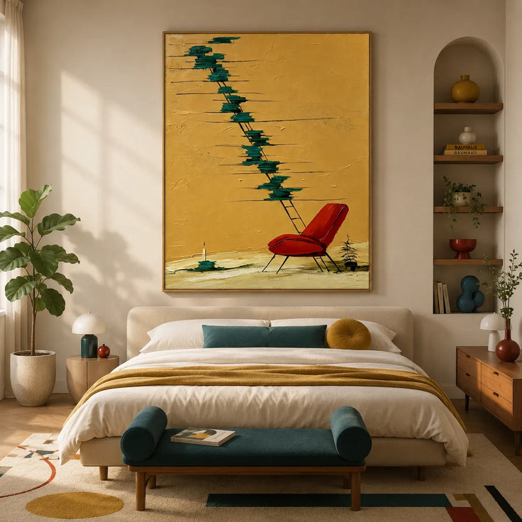 Scarlet Chair & Stairway