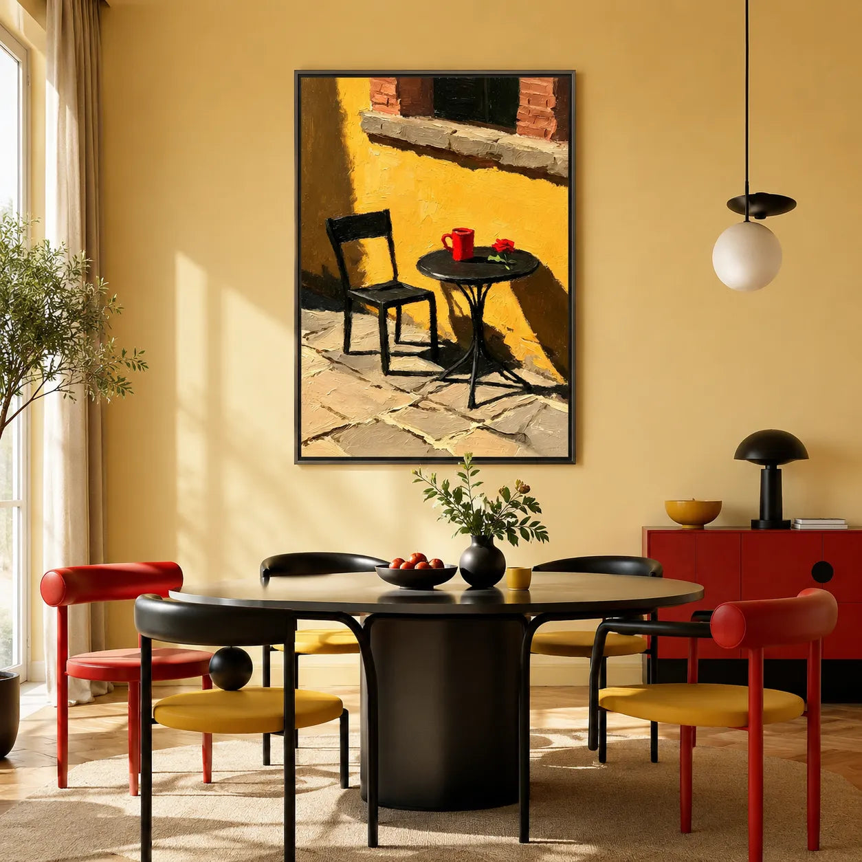 Sunlit Café Corner
