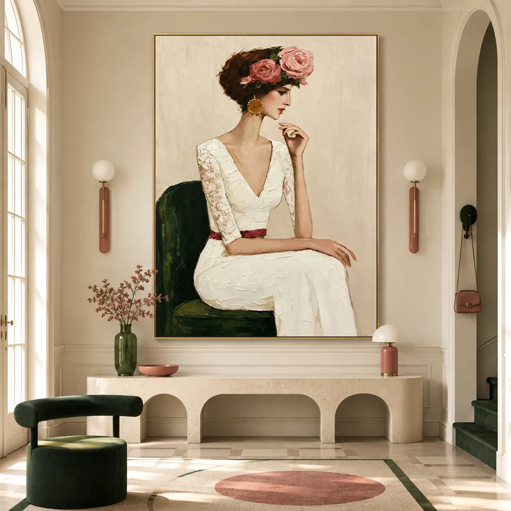 Rose Crown Lady Portrait