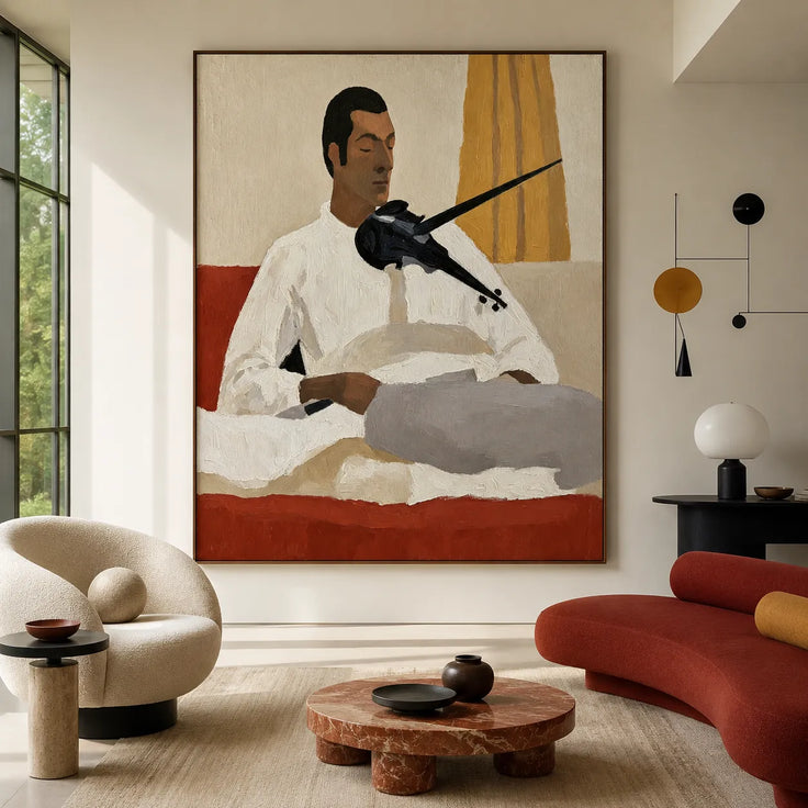 Violinist in White