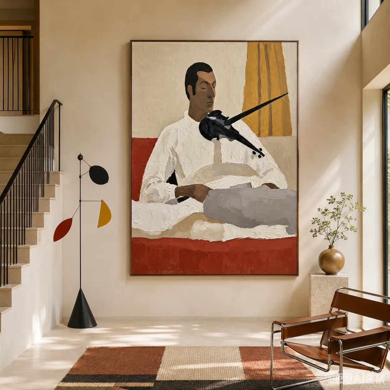 Violinist in White