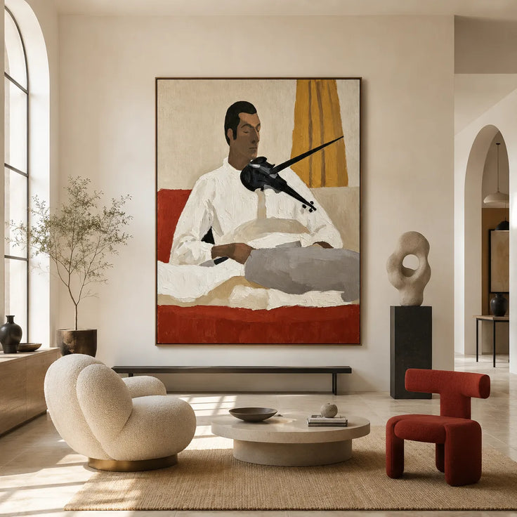 Violinist in White