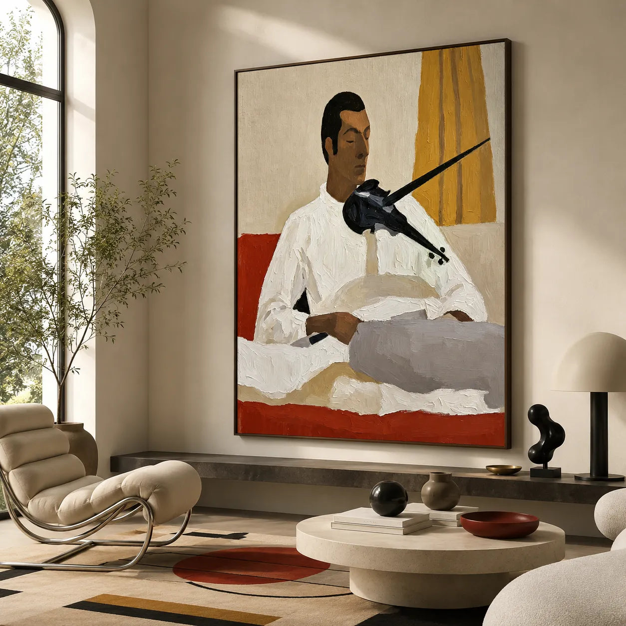 Violinist in White