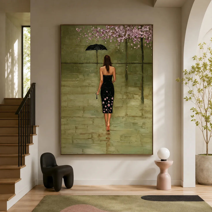 Rainy Garden Solitude