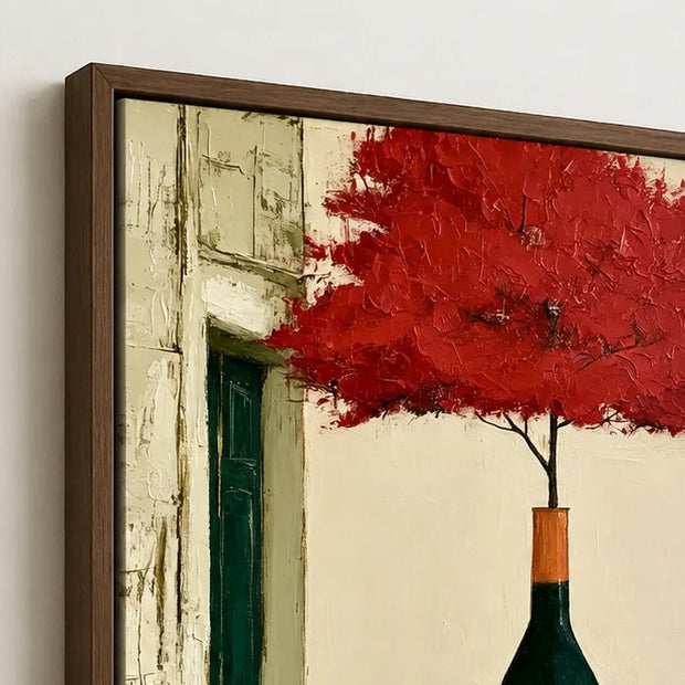 Crimson Canopy Vase