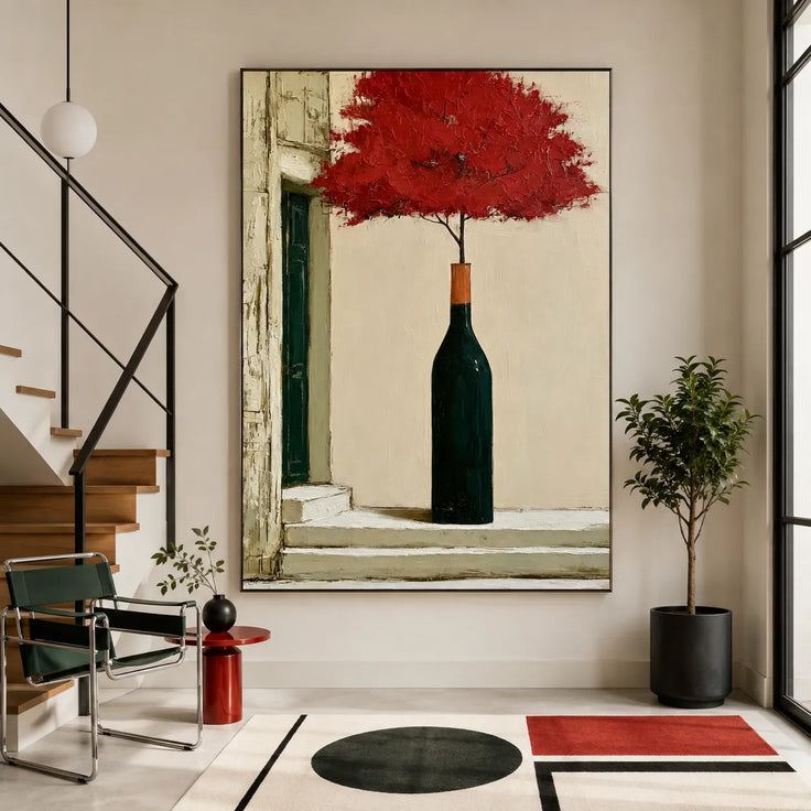 Crimson Canopy Vase