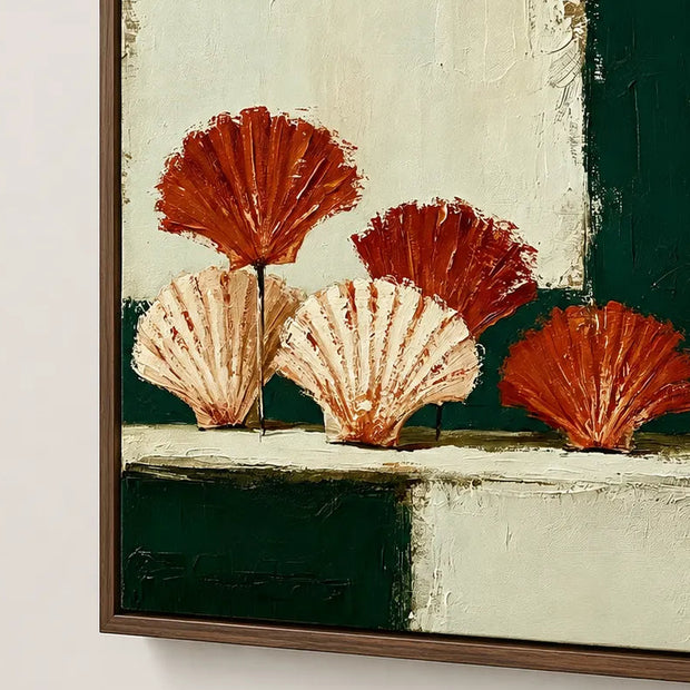 Terracotta Fan Leaves