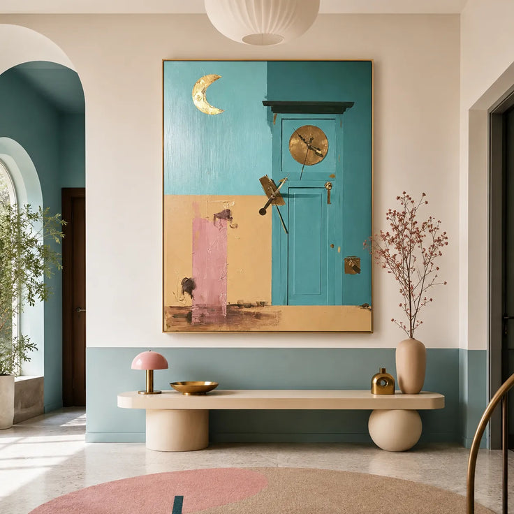 Moonlit Blue Door