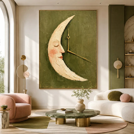 Crescent Moon Clock
