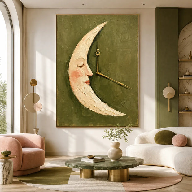 Crescent Moon Clock